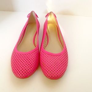 Hot Pink J. Crew Flats 8.5